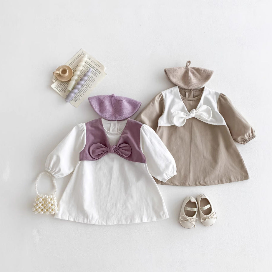 Charming Academic Princess Design Baby Spring Outfit