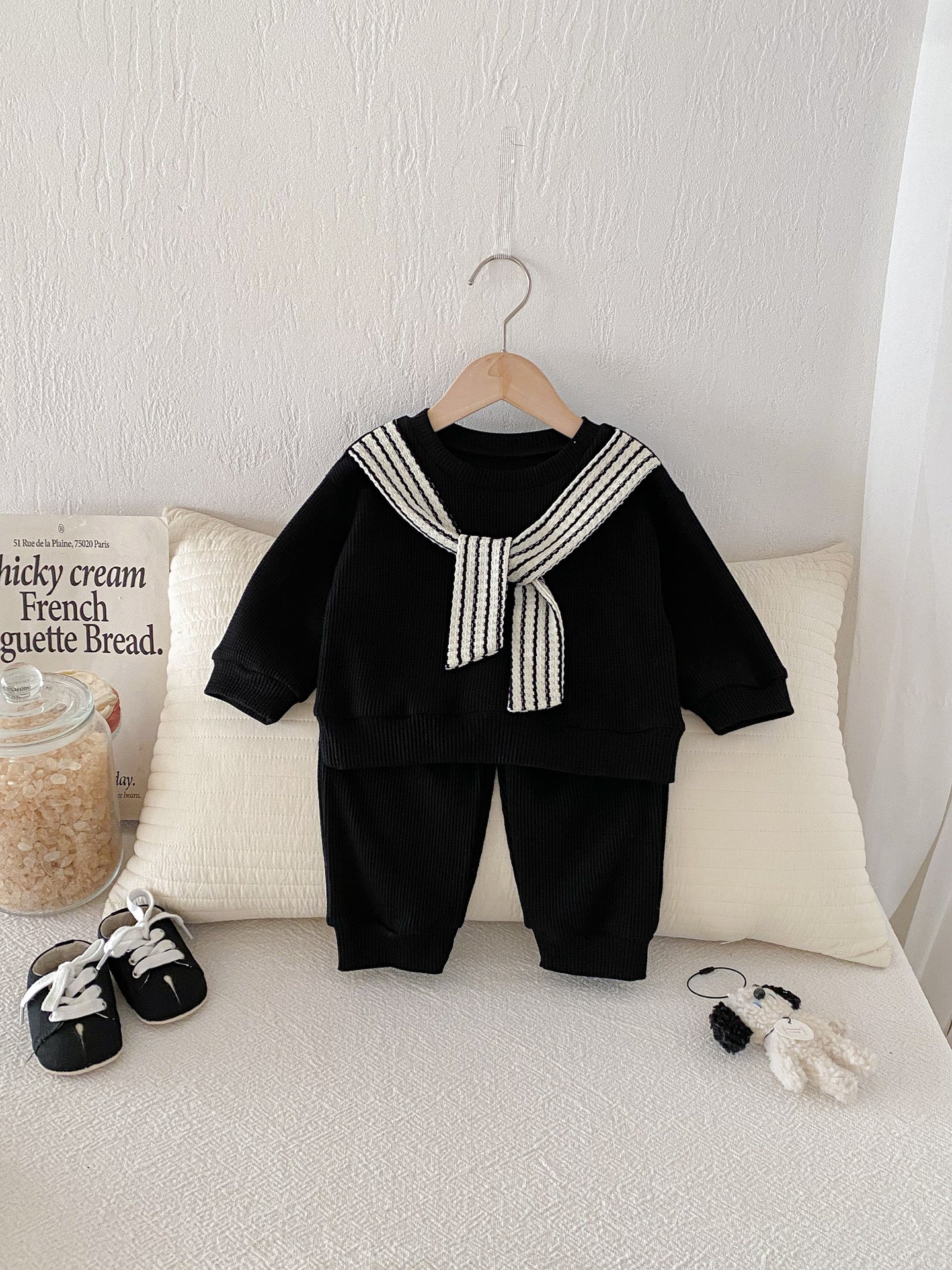 Casual Style Outerwear Top with Shawl for Toddlers