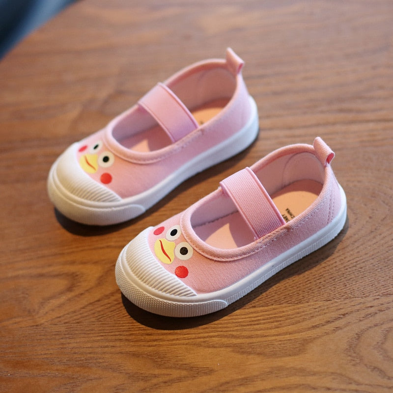 Classic Children's White Canvas Trainers