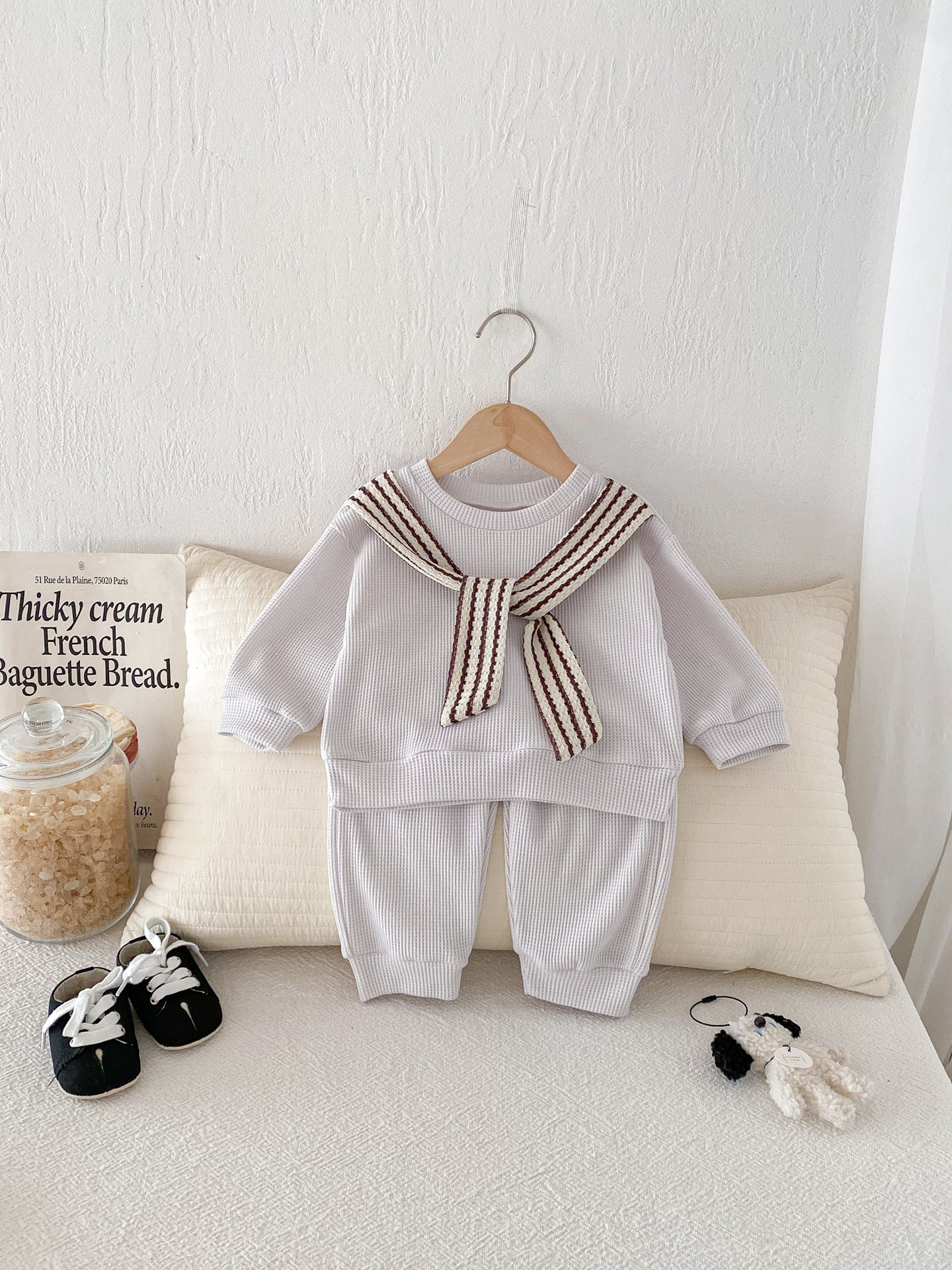 Casual Style Outerwear Top with Shawl for Toddlers