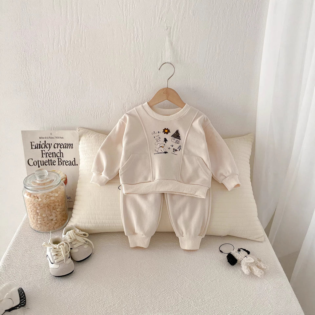 Girls Fall Casual Hoodie and Pants