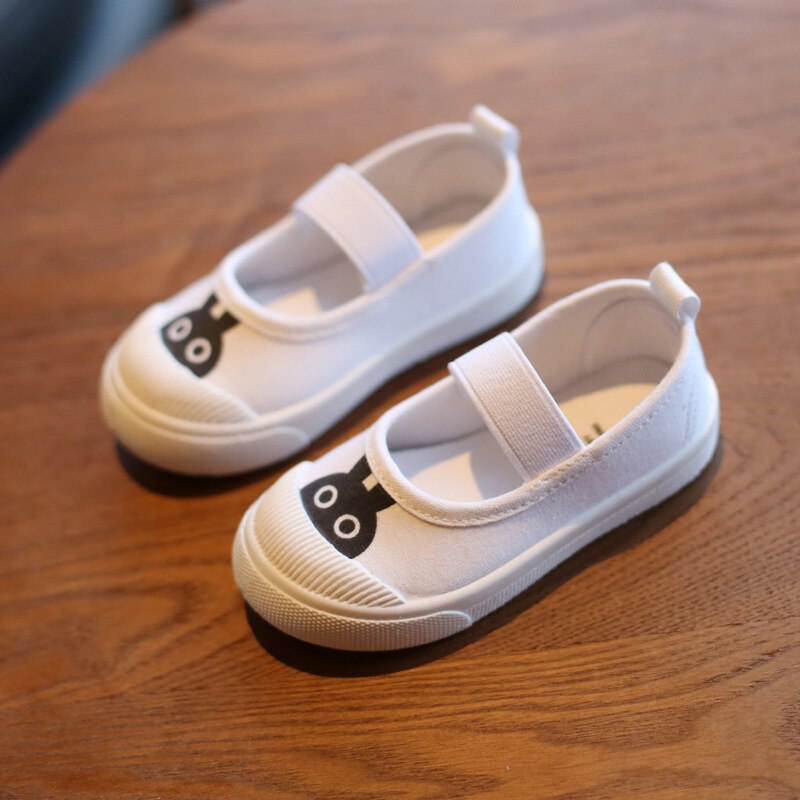Classic Children's White Canvas Trainers
