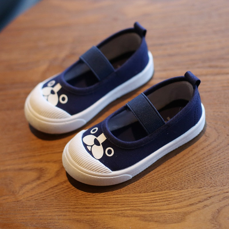 Classic Children's White Canvas Trainers