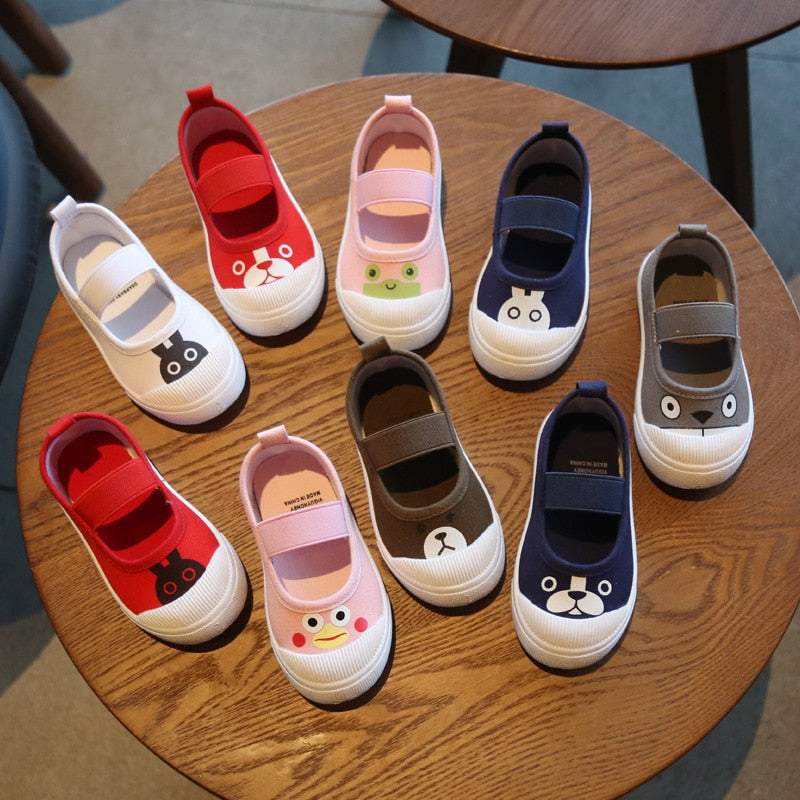 Classic Children's White Canvas Trainers