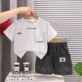Round Neck Short Sleeved T-shirt and Shorts Set