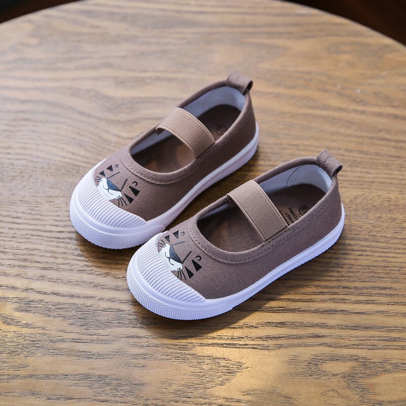 Classic Children's White Canvas Trainers
