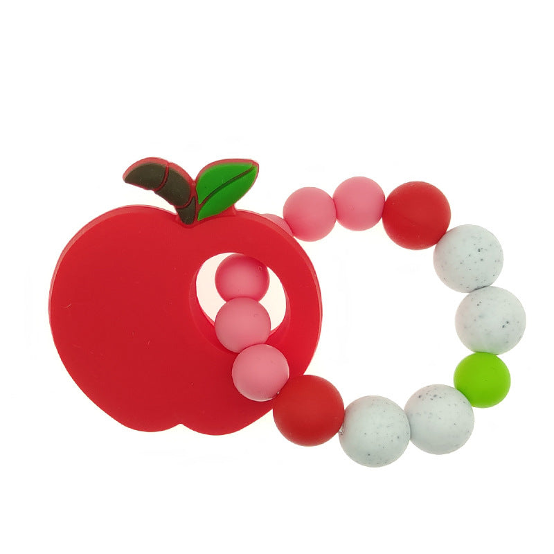 Cartoon Fruit Bracelet with Teething Comfort Toy