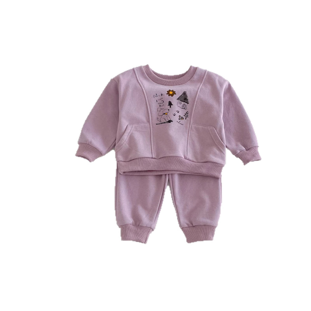 Girls Fall Casual Hoodie and Pants