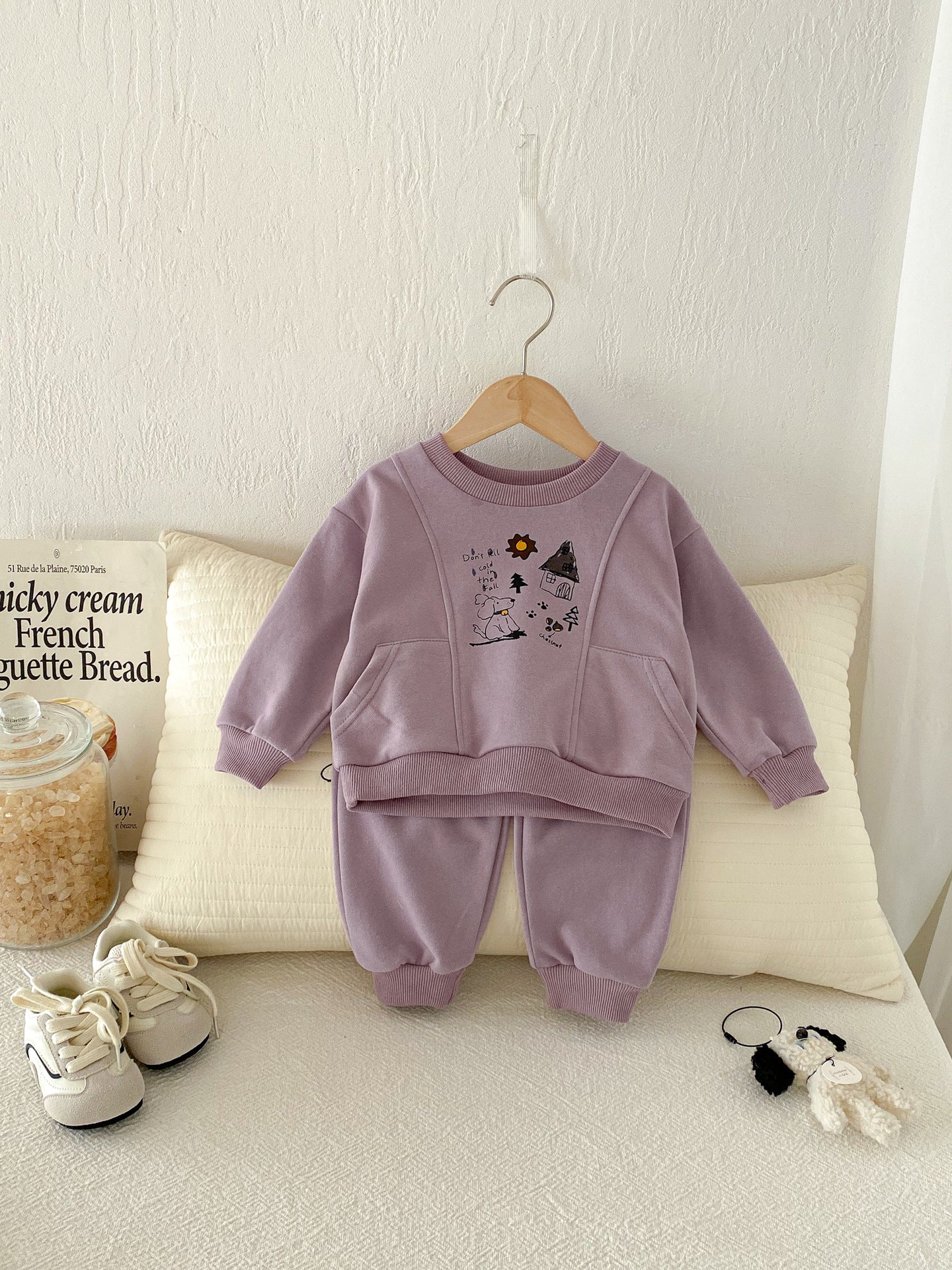 Girls Fall Casual Hoodie and Pants
