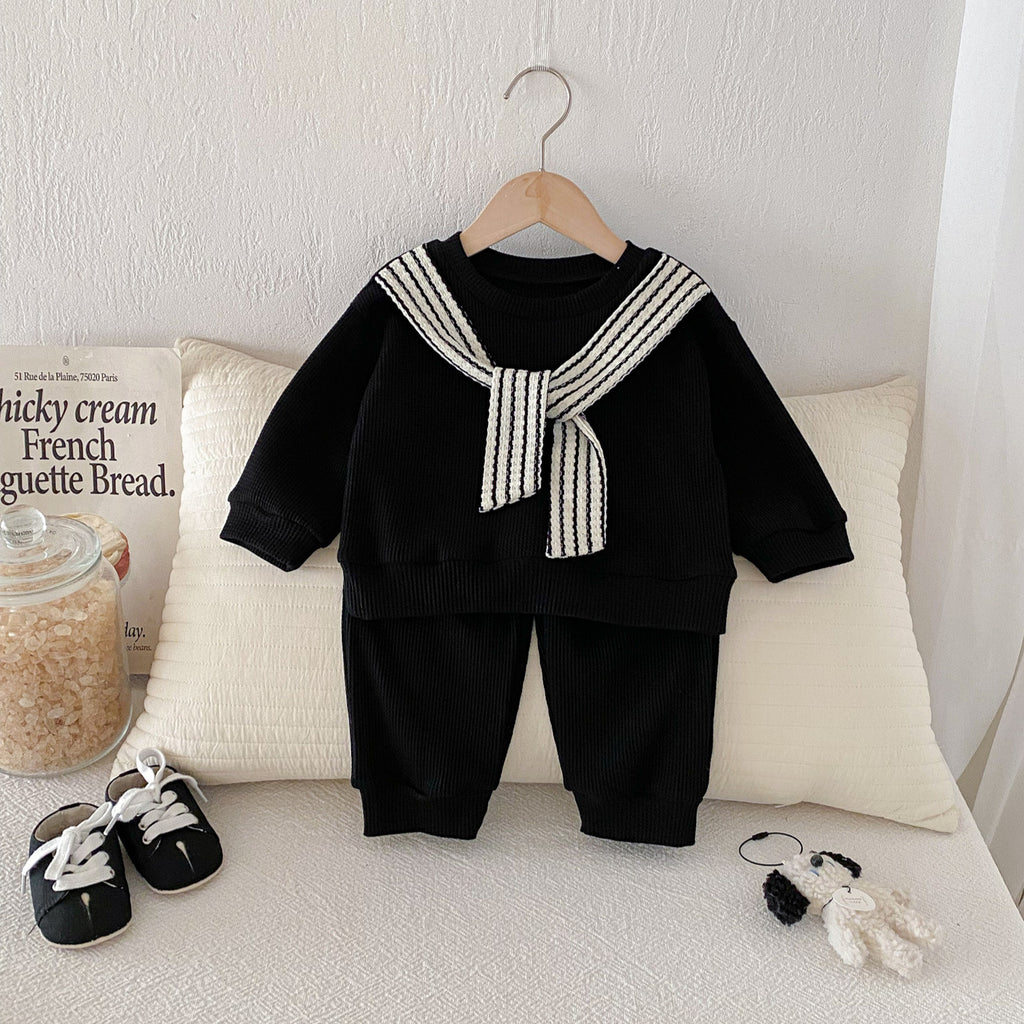 Casual Style Outerwear Top with Shawl for Toddlers