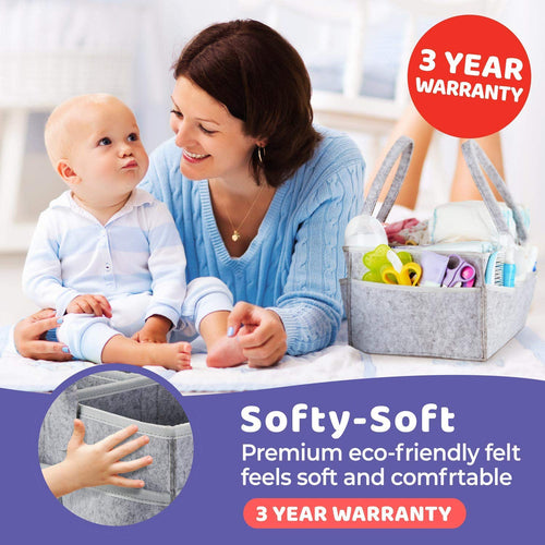 Baby Diaper Caddy Organizer Portable Holder Bag