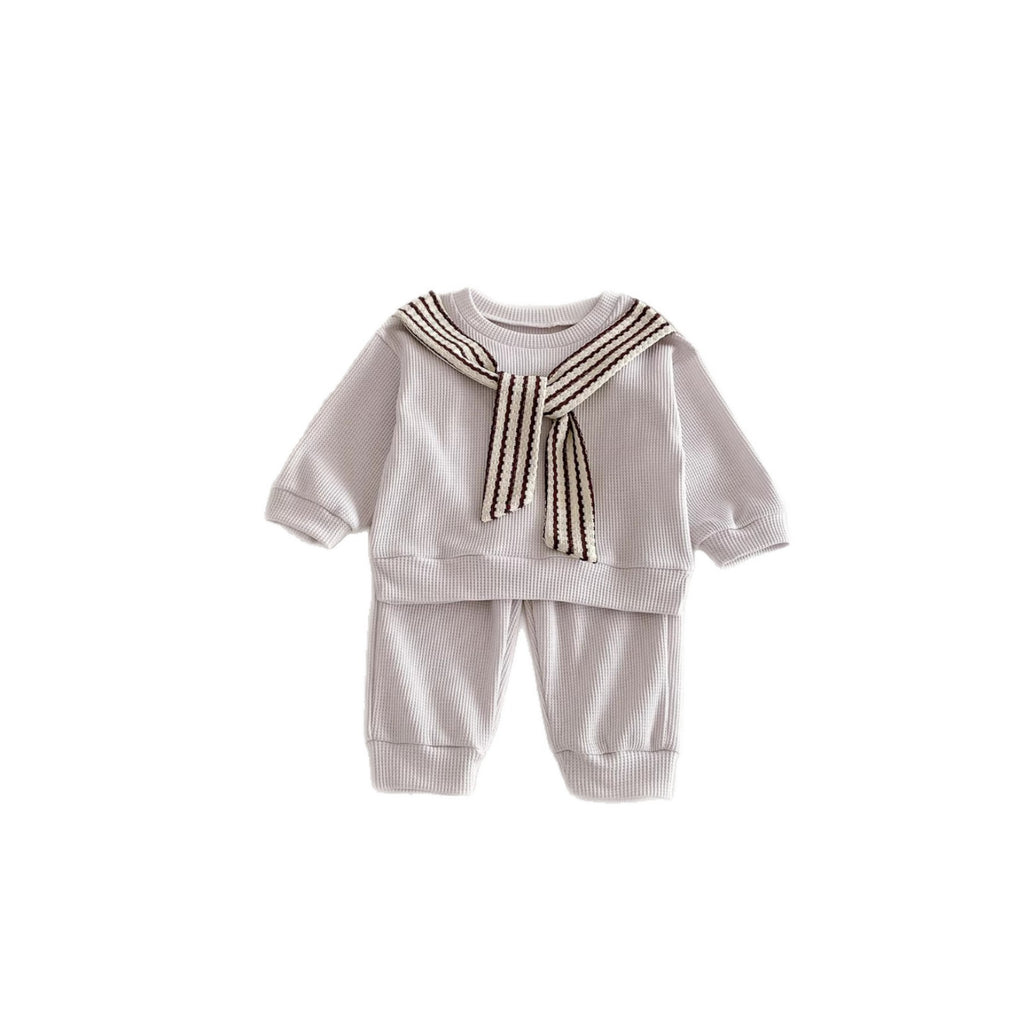 Casual Style Outerwear Top with Shawl for Toddlers
