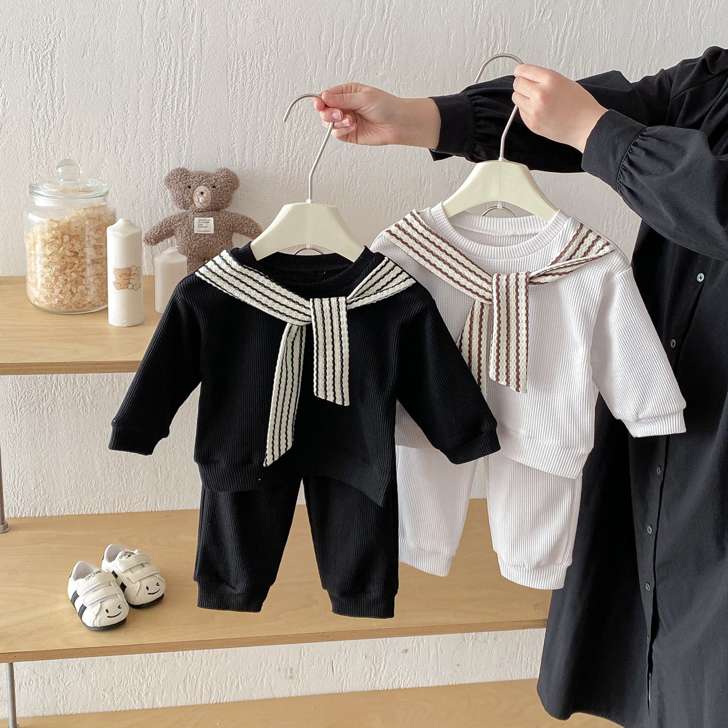 Casual Style Outerwear Top with Shawl for Toddlers