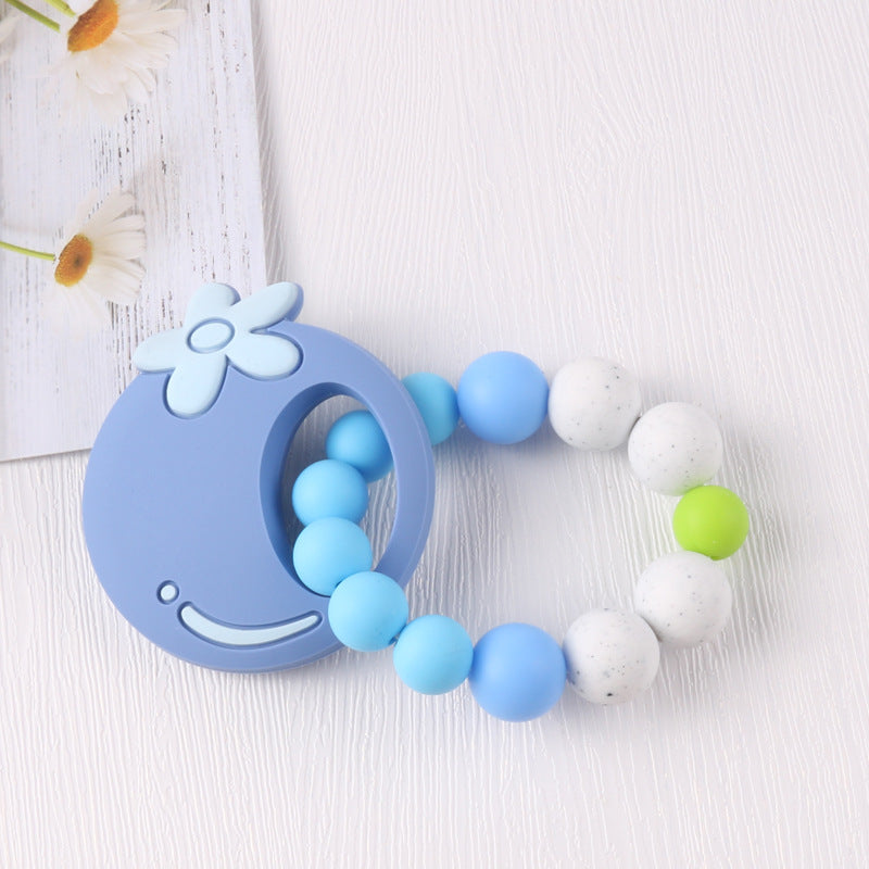Cartoon Fruit Bracelet with Teething Comfort Toy