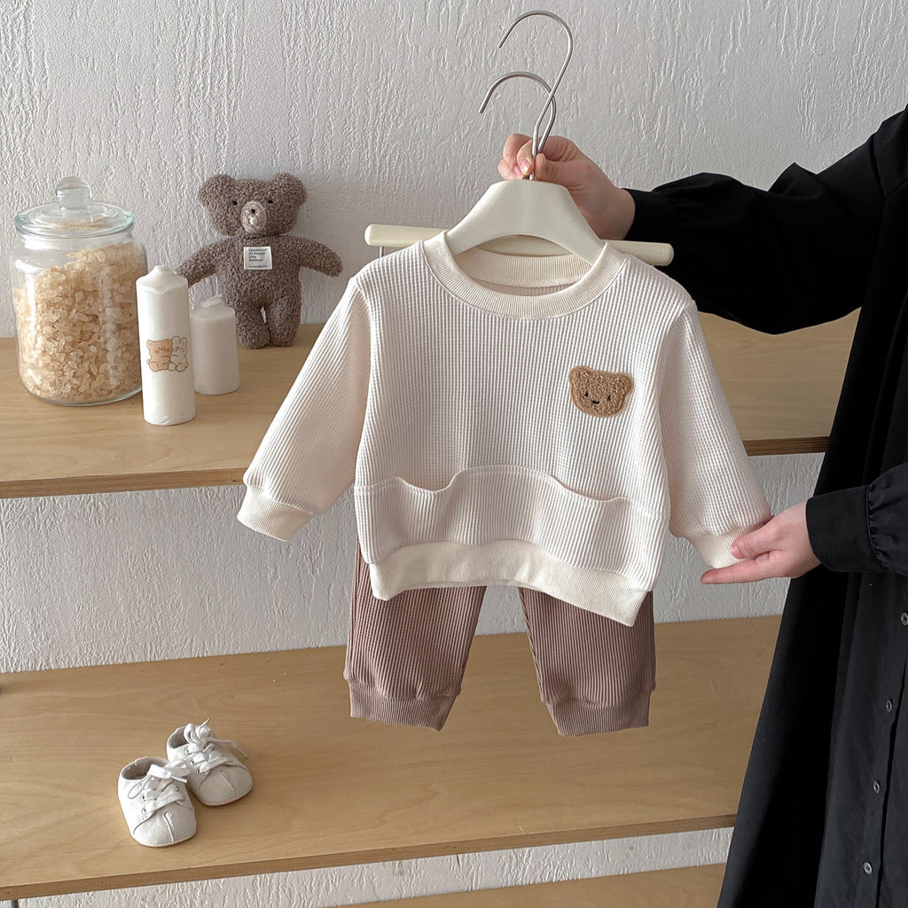 Infant Clothes Two-Piece Bear Style Casual Sportswear